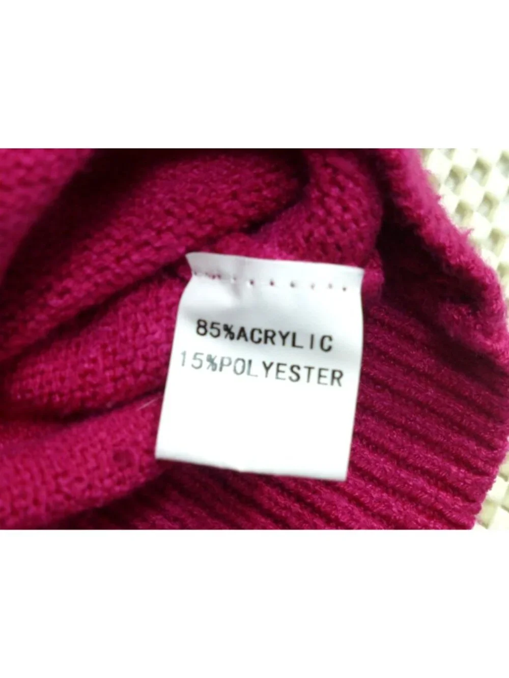 Ecowish Womens Color-Block Sweater‎ S Pink Orange Purple Acrylic Blend
